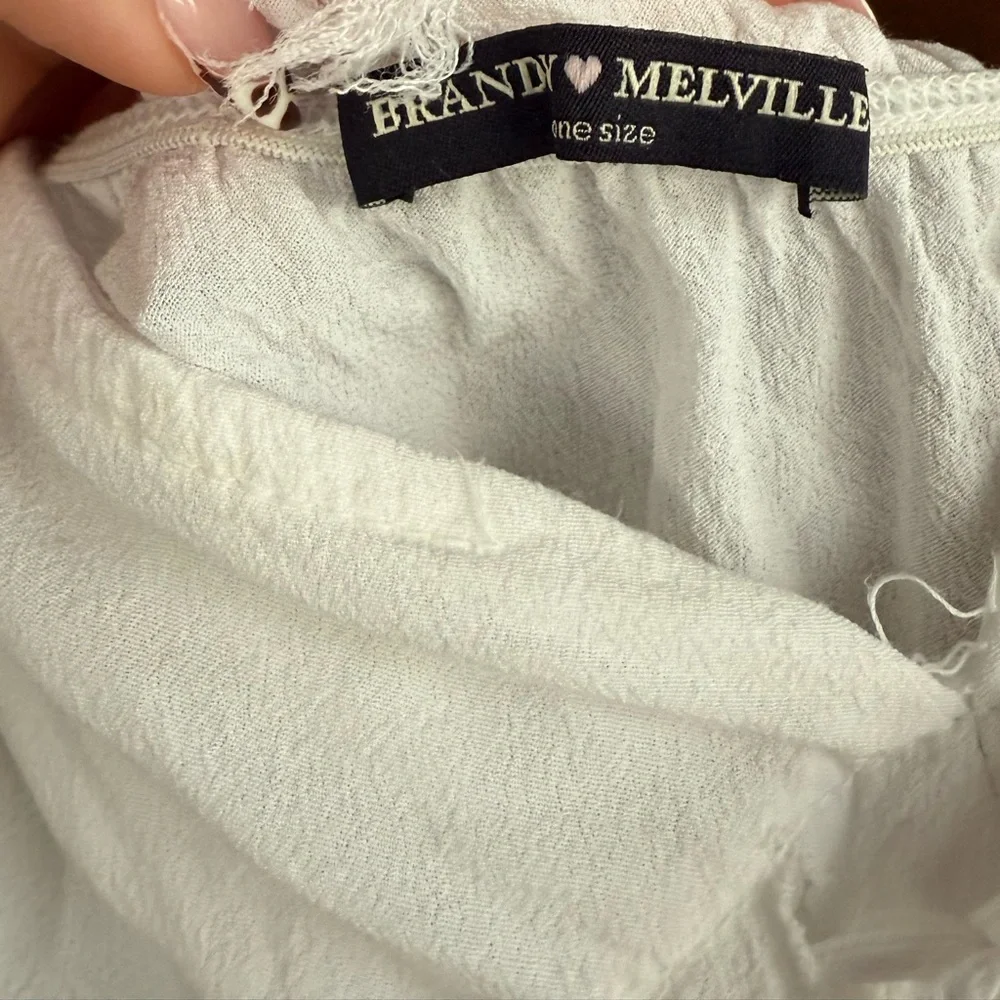 Brandy Melville White Babydoll Top - Picture 3 of 5
